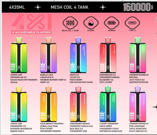 Bang Box 4in1 160000 Puffs Disposable Vape Wholesale factory