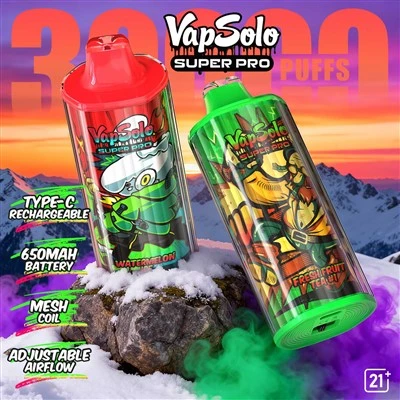 Vapsolo Super Pro 30000 Puffs 30k Spain vienkartinis Vape
